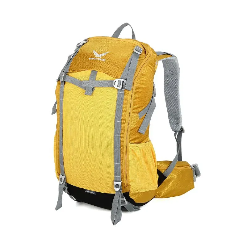 کوله پشتی کوهنوردی 34 لیتری اسنوهاوک مدل TRAVEL کد SN-B3122 زرد مایل